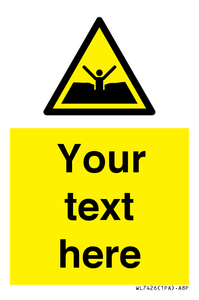 Custom Warning quicksand mud or silt